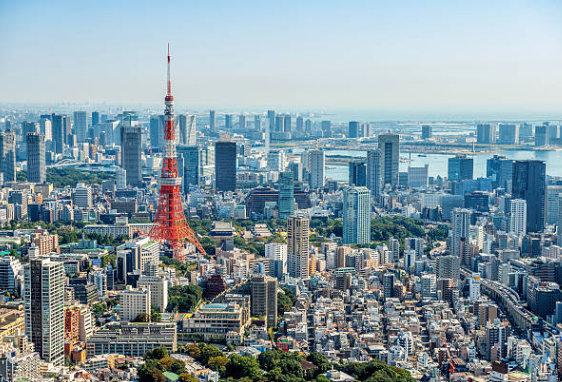 東京晴海大橋・東京晴空塔 全景